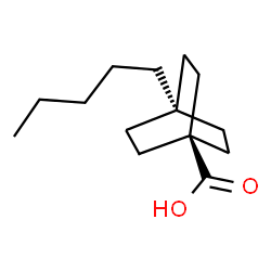 ChemSpider 2D Image | 4-Pentylbicyclo[2.2.2]octane-1-carboxylic acid | C14H24O2