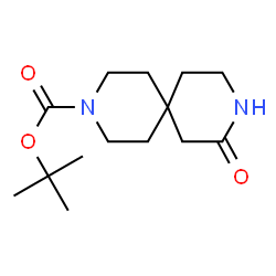 ChemSpider 2D Image | tert-Butyl-8-oxo-3,9-diazaspiro[5.5]undecan-3-carboxylat | C14H24N2O3