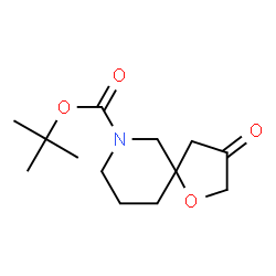ChemSpider 2D Image | tert-Butyl-3-oxo-1-oxa-7-azaspiro[4.5]decan-7-carboxylat | C13H21NO4