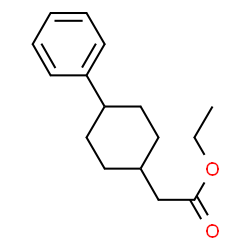 ChemSpider 2D Image | Ethyl (4-phenylcyclohexyl)acetate | C16H22O2