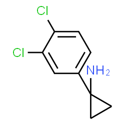ChemSpider 2D Image | 1-(3,4-Dichlorophenyl)cyclopropanamine | C9H9Cl2N
