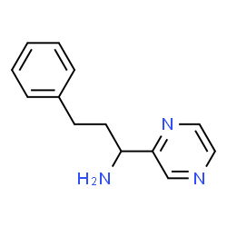ChemSpider 2D Image | 3-PHENYL-1-PYRAZIN-2-YL-PROPYLAMINE, | C13H15N3