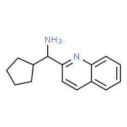 ChemSpider 2D Image | cyclopentyl(quinolin-2-yl)methanamine | C15H18N2