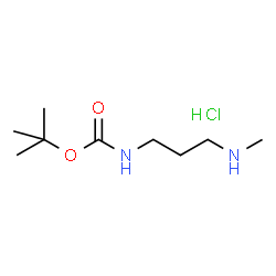 ChemSpider 2D Image | tert-Butyl [3-(methylamino)propyl]carbamate hydrochloride (1:1) | C9H21ClN2O2