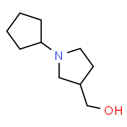 ChemSpider 2D Image | (1-Cyclopentyl-3-pyrrolidinyl)methanol | C10H19NO