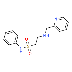 ChemSpider 2D Image | N-Phenyl-2-[(2-pyridinylmethyl)amino]ethanesulfonamide | C14H17N3O2S