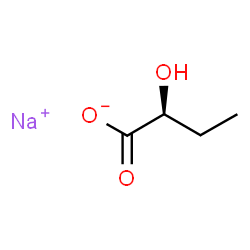 ChemSpider 2D Image | Sodium (2S)-2-hydroxybutanoate | C4H7NaO3