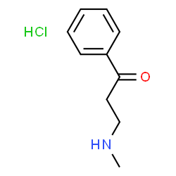 ChemSpider 2D Image | 3-Methylamino-1-phenylpropan-1-one hydrochloride | C10H14ClNO