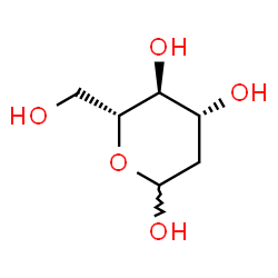 ChemSpider 2D Image | 2-Deoxy-D-arabino-hexopyranose | C6H12O5