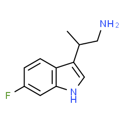 ChemSpider 2D Image | 2-(6-fluoro-1h-indol-3-yl)propylamine | C11H13FN2
