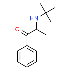 ChemSpider 2D Image | 2-[(2-Methyl-2-propanyl)amino]-1-phenyl-1-propanone | C13H19NO