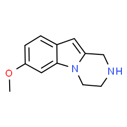ChemSpider 2D Image | 7-Methoxy-1,2,3,4-tetrahydropyrazino[1,2-a]indole | C12H14N2O