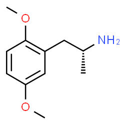 ChemSpider 2D Image | (2R)-1-(2,5-Dimethoxyphenyl)-2-propanamine | C11H17NO2