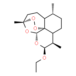 ChemSpider 2D Image | (5R,9R,10S,12R,13R)-10-Ethoxy-1,5,9-trimethyl-11,14,15,16-tetraoxatetracyclo[10.3.1.0~4,13~.0~8,13~]hexadecane | C17H28O5