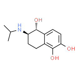 ChemSpider 2D Image | (5R,6R)-6-(Isopropylamino)-5,6,7,8-tetrahydro-1,2,5-naphthalenetriol | C13H19NO3