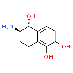 ChemSpider 2D Image | (5R,6R)-6-Amino-5,6,7,8-tetrahydro-1,2,5-naphthalenetriol | C10H13NO3