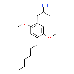 ChemSpider 2D Image | 1-(4-Hexyl-2,5-dimethoxyphenyl)-2-propanamine | C17H29NO2
