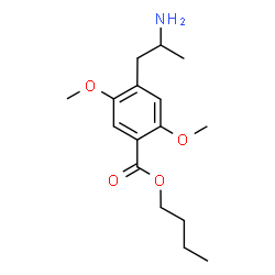 ChemSpider 2D Image | Butyl 4-(2-aminopropyl)-2,5-dimethoxybenzoate | C16H25NO4