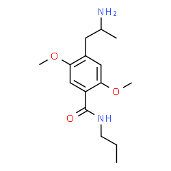 ChemSpider 2D Image | 4-(2-Aminopropyl)-2,5-dimethoxy-N-propylbenzamide | C15H24N2O3