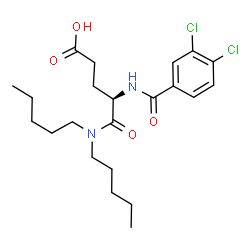 ChemSpider 2D Image | (R)-lorglumide | C22H32Cl2N2O4
