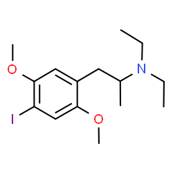 ChemSpider 2D Image | N,N-Diethyl-1-(4-iodo-2,5-dimethoxyphenyl)-2-propanamine | C15H24INO2