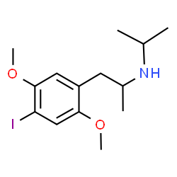 ChemSpider 2D Image | 1-(4-Iodo-2,5-dimethoxyphenyl)-N-isopropyl-2-propanamine | C14H22INO2