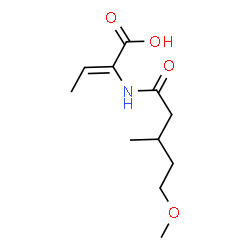 ChemSpider 2D Image | (2Z)-2-[(5-Methoxy-3-methylpentanoyl)amino]-2-butenoic acid | C11H19NO4