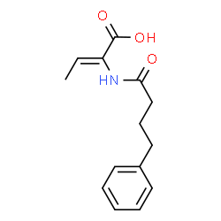 ChemSpider 2D Image | (2Z)-2-[(4-Phenylbutanoyl)amino]-2-butenoic acid | C14H17NO3