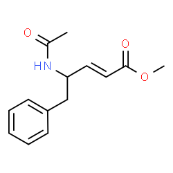 ChemSpider 2D Image | Methyl (2E)-4-acetamido-5-phenyl-2-pentenoate | C14H17NO3