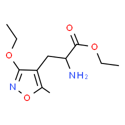 ChemSpider 2D Image | Ethyl 3-(3-ethoxy-5-methyl-1,2-oxazol-4-yl)alaninate | C11H18N2O4