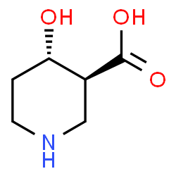 ChemSpider 2D Image | (3S,4S)-4-Hydroxy-3-piperidinecarboxylic acid | C6H11NO3