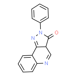 ChemSpider 2D Image | 2-Phenyl-2,3a-dihydro-3H-pyrazolo[4,3-c]quinolin-3-one | C16H11N3O
