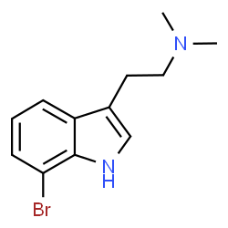 ChemSpider 2D Image | 2-(7-Bromo-1H-indol-3-yl)-N,N-dimethylethanamine | C12H15BrN2