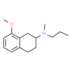 ChemSpider 2D Image | 8-Methoxy-N-methyl-N-propyl-1,2,3,4-tetrahydro-2-naphthalenamine | C15H23NO