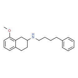 ChemSpider 2D Image | 8-Methoxy-N-(4-phenylbutyl)-1,2,3,4-tetrahydro-2-naphthalenamine | C21H27NO
