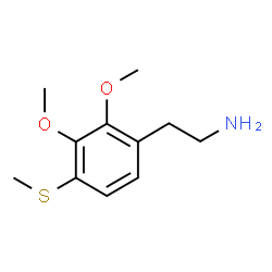 ChemSpider 2D Image | 2-[2,3-Dimethoxy-4-(methylsulfanyl)phenyl]ethanamine | C11H17NO2S