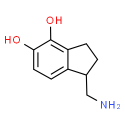 ChemSpider 2D Image | 1-(Aminomethyl)-4,5-indanediol | C10H13NO2