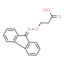 ChemSpider 2D Image | 3-[(9H-Fluoren-9-ylideneamino)oxy]propanoic acid | C16H13NO3