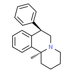 ChemSpider 2D Image | (7R,11bS)-11b-Methyl-7-phenyl-1,3,4,6,7,11b-hexahydro-2H-pyrido[2,1-a]isoquinoline | C20H23N
