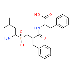 ChemSpider 2D Image | N-{3-[(1-Amino-3-methylbutyl)(hydroxy)phosphoryl]-2-benzylpropanoyl}phenylalanine | C24H33N2O5P