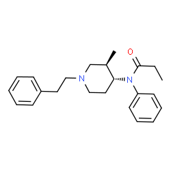 ChemSpider 2D Image | (3R,4R)-3-methylfentanyl | C23H30N2O