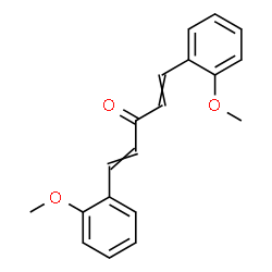 ChemSpider 2D Image | 1,5-Bis(2-methoxyphenyl)-1,4-pentadien-3-one | C19H18O3