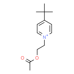 ChemSpider 2D Image | 1-(2-Acetoxyethyl)-4-(2-methyl-2-propanyl)pyridinium | C13H20NO2
