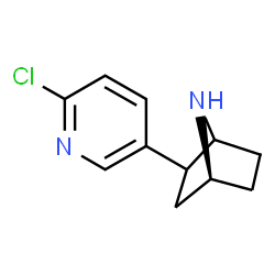 ChemSpider 2D Image | (4S)-2-(6-Chloro-3-pyridinyl)-7-azabicyclo[2.2.1]heptane | C11H13ClN2