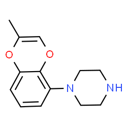 ChemSpider 2D Image | 1-(2-Methyl-1,4-benzodioxin-5-yl)piperazine | C13H16N2O2