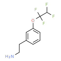 ChemSpider 2D Image | 2-[3-(1,1,2,2-Tetrafluoroethoxy)phenyl]ethanamine | C10H11F4NO