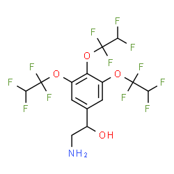 ChemSpider 2D Image | 2-Amino-1-[3,4,5-tris(1,1,2,2-tetrafluoroethoxy)phenyl]ethanol | C14H11F12NO4