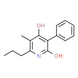 ChemSpider 2D Image | 5-methyl-3-phenyl-6-propylpyridine-2,4-diol | C15H17NO2