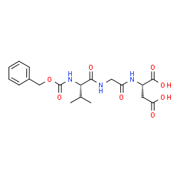 ChemSpider 2D Image | N-[(Benzyloxy)carbonyl]-L-valylglycyl-L-aspartic acid | C19H25N3O8