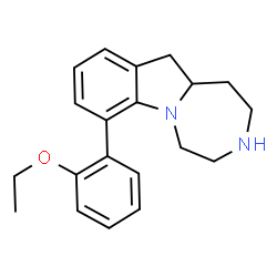ChemSpider 2D Image | 7-(2-Ethoxyphenyl)-2,3,4,5,11,11a-hexahydro-1H-[1,4]diazepino[1,7-a]indole | C20H24N2O